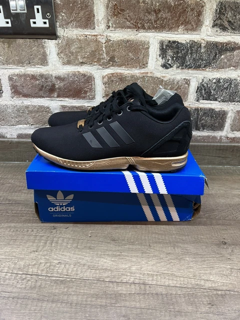 womens adidas zx flux core black copper rose gold bronze s78977 limited edition