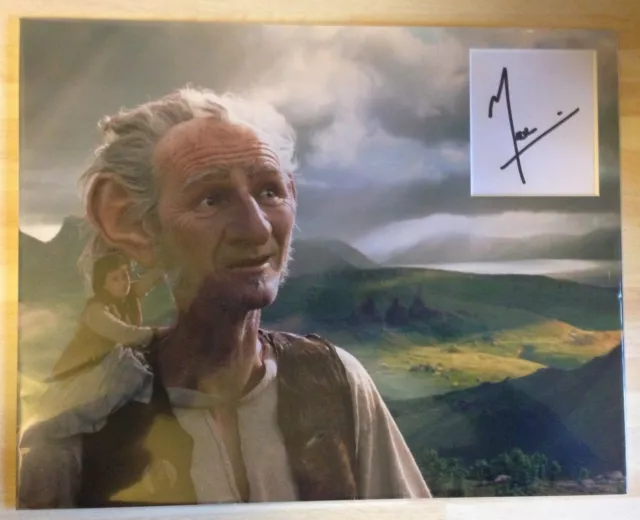 Mark Rylance Autograph BFG Signed 11x14 Display 2 AFTAL