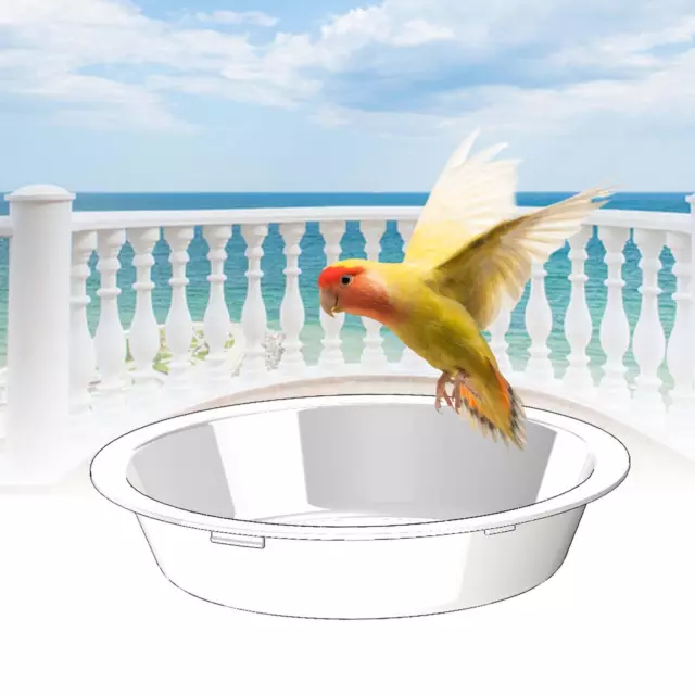 Plateau d'eau pour mangeoire à oiseaux, plateau de bain pour oiseaux, bol d'eau