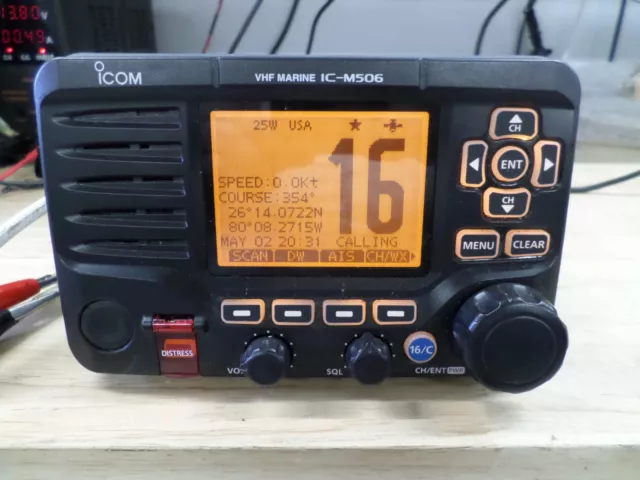 Icom IC-M506 DSC Marine VHF Transceiver with NMEA 2000 - No Front Mic Port 2