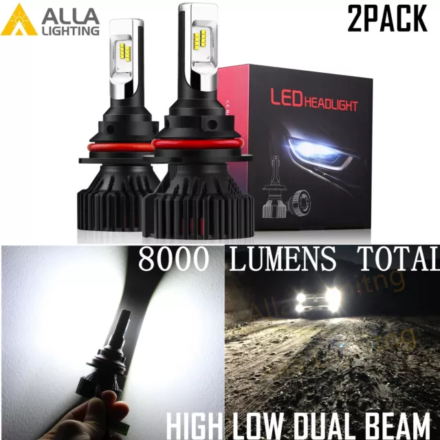 Alla Lighting UM-LED 9004 Headlight Bulb High Low Beam Super Bright White Lamp