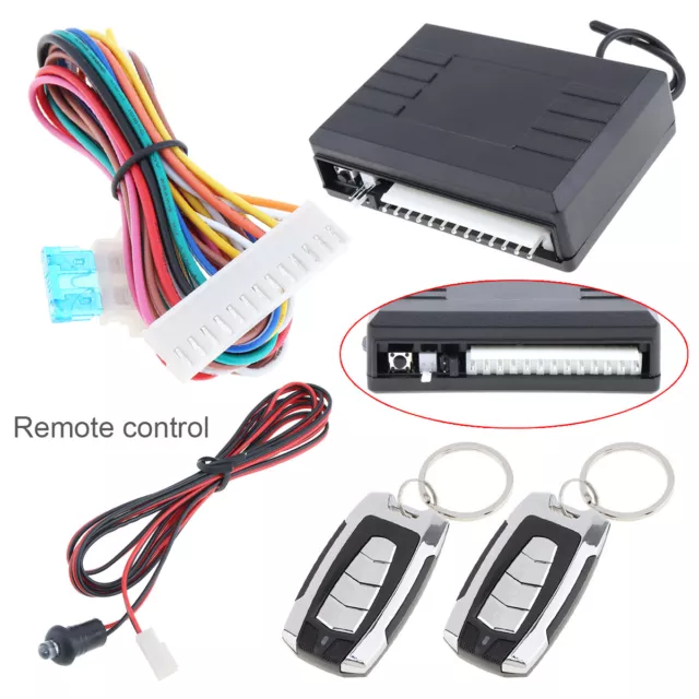 Car 2 Door Keyless Locking Kit Remote Central Vehicle Entry System Universal 12V