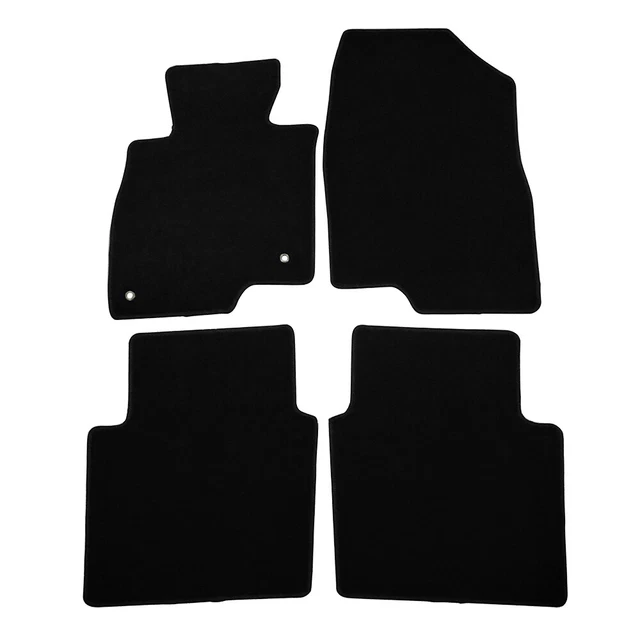 For 13-17 Mazda 6 Black Floor Mats Carpets Nylon Front Rear 4PCS Set Non-slip