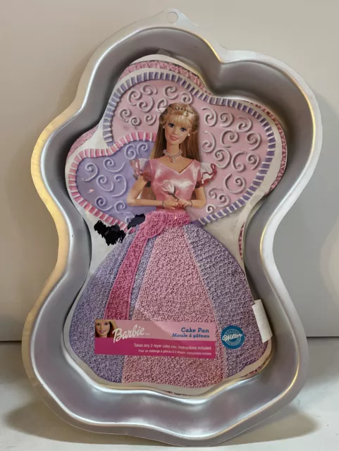 Wilton Barbie Design Cake Pan 2002 Model 2105-8910 Aluminum Vintage