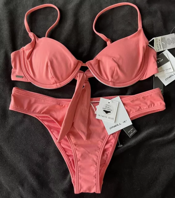 NWT O'Neill Swimsuit Bikini Size S D-cup Seville & Cheeky Matira XS Vintage Red