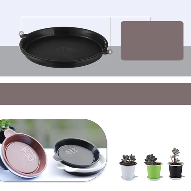 10 PCS Nursery Pots Tray Round Decorative Plants Drip Tray 10