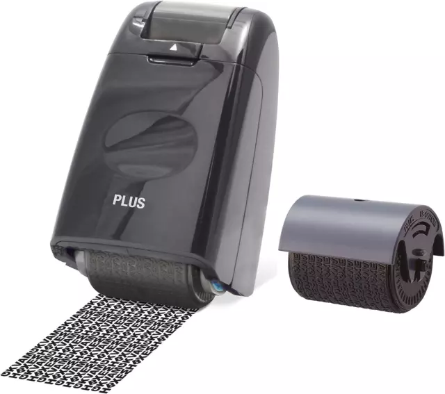 Plus Japan Guard-Your-ID Camouflage Self Inking Roller Stamp & Refill Pack,