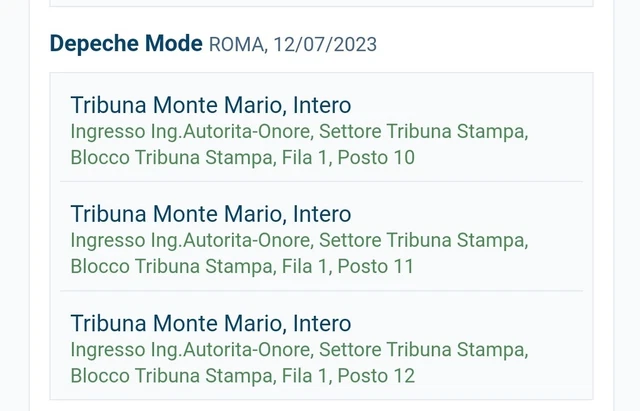 Biglietti Depeche Mode Concerto 12 Luglio 2023 2