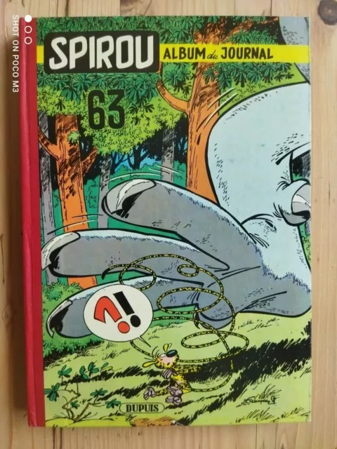 Reliure éditeur Album du Journal de Spirou N°63 1957