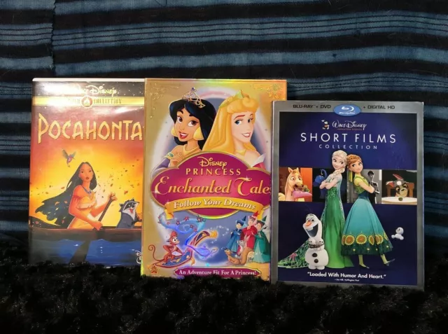 Walt Disney: Pocahontas, Disney Princess (DVD) Short Films (Blu-ray & DVD, no di