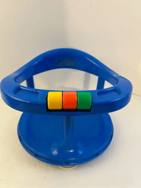 Safety First blue infant bath seat ring 1989 Made USA