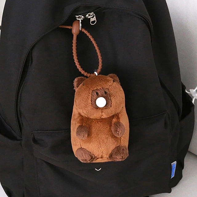 Creative Capybara Plush Keychain Cute Stuffed Animal Doll Toy Backpack Pendant