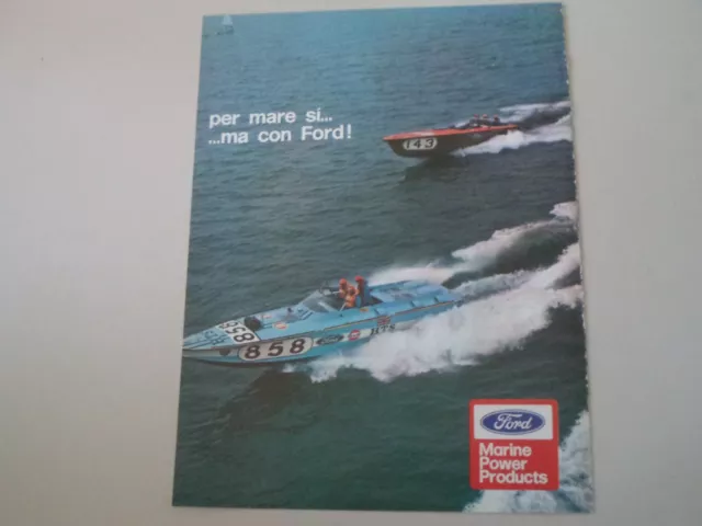 advertising Pubblicità 1973 FORD MARINE POWER PRODUCTS