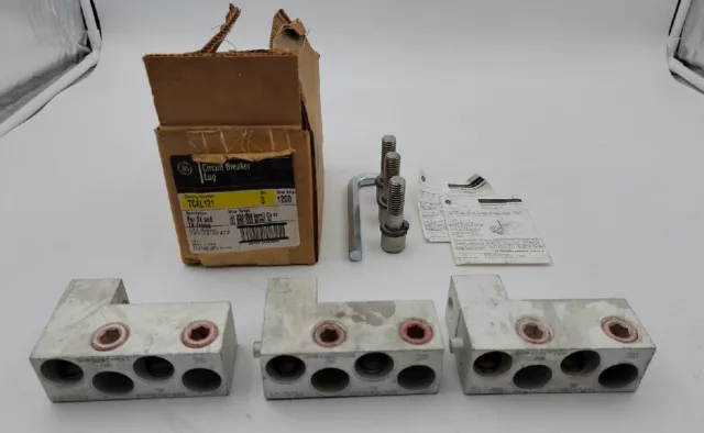 GE TCAL121 Circuit Breaker Lug Set of 3 for SK and TK Frame Breakers