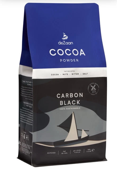 DEZAAN CARBON BLACK Cocoa Powder 10-12% Fat, 1kg (past BBF Date) £29.92 ...