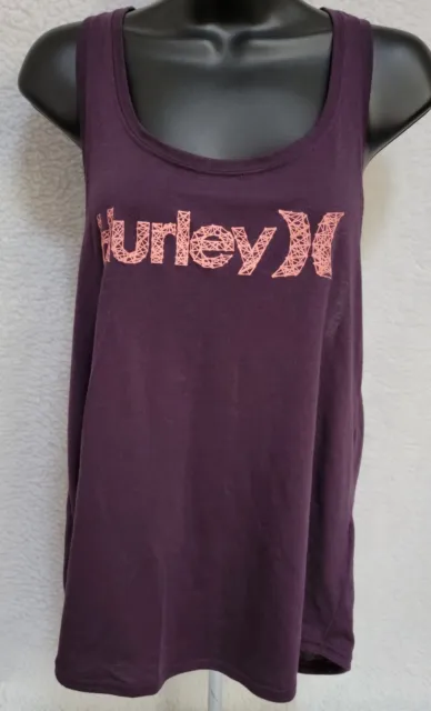 Hurley Womens Purple Shirt Tank Top Blouse Size M