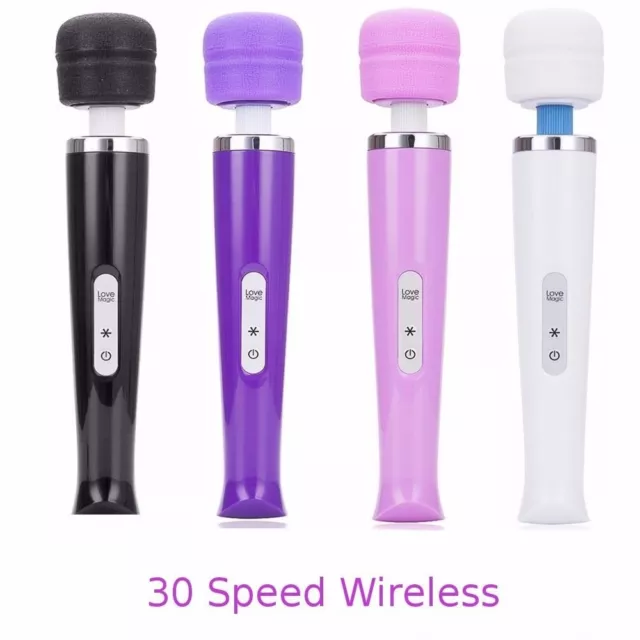 Cordless-Handheld-Massager-Wand-Vibrating-Magic-Therapy-Motor-30 Speed-sex-love
