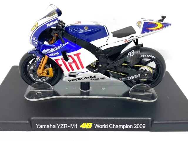 1:18 scale Valentino Rossi Yamaha YZR M1 Moto GP Bike 09 Moto GP World Champion