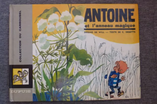 BD livre illustré antoine et l'anneau magique EO 1968 TBE will carrousel