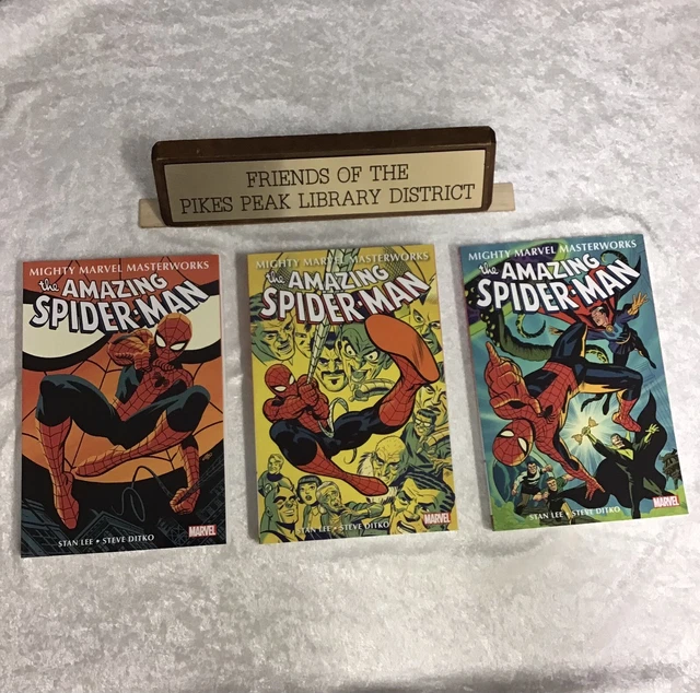 MIGHTY MARVEL MASTERWORKS: THE AMAZING SPIDER-MAN 3 Vols. TPB Pristine!