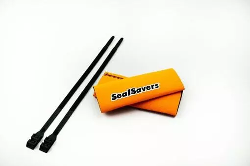 SEALSAVERS Forkseal Protezione Motocross Enduro 44MM-50MM Corto Arancione