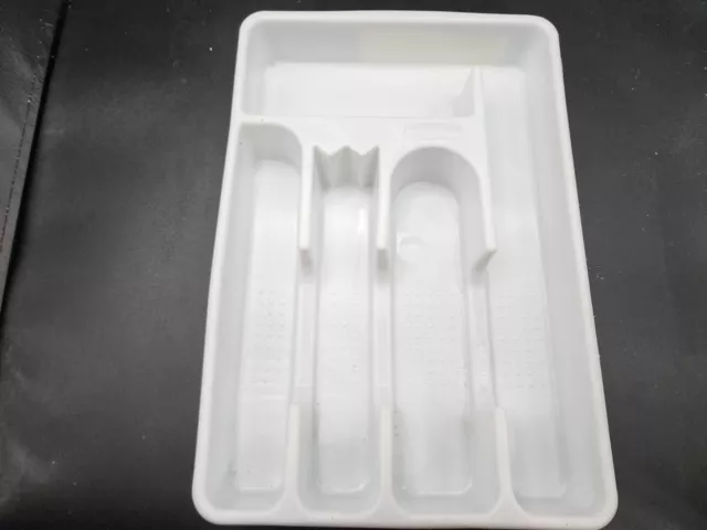 Organizador de cajón de cubiertos/utensilios Rubbermaid 2919 14"" X 9,5"" blanco - 5 ranuras