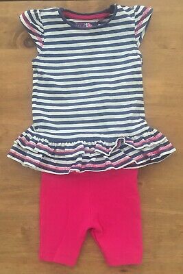 Girls Summer Top And Shorts Outfit Age 1-1 1/2 Years TU