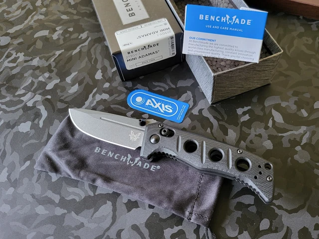 Benchmade 273GY-1 Mini Adamas® CPM-Cruwear Black G10 (Factory Sealed New Stock)
