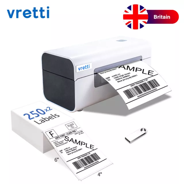 Hotlabel S8 Shipping Label Printer -100 4×6 Mailing Thermal Labels, USB  Barcode Desktop Thermal Shipping Label Printer for UPS USPS FedEx    Shopify Packages Postage Label Writer Windows Mac : Office Products 