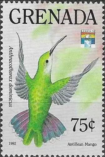 Timbre Oiseaux Colibri Grenade 2136 ** (72614ER)