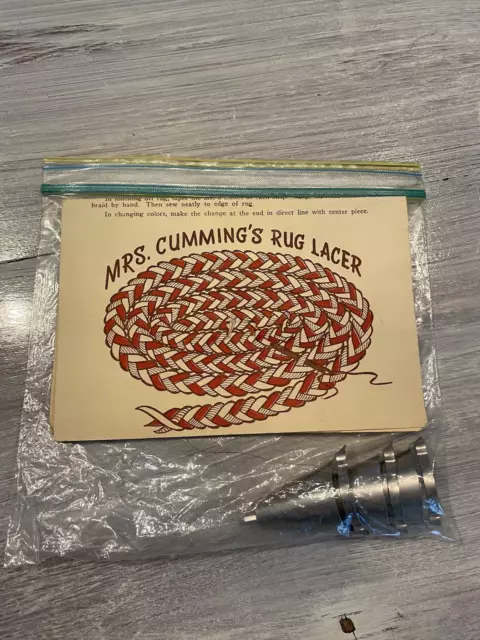 Kit de cordones de alfombras vintage Mrs. Cummings con instrucciones (*8)