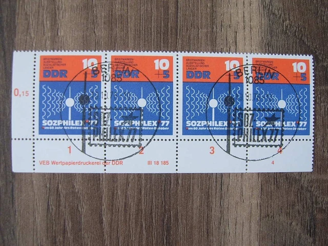 DDR; Mi.-Nr. 2170 FN 4 und mit Druckvermerk, gestempelt
