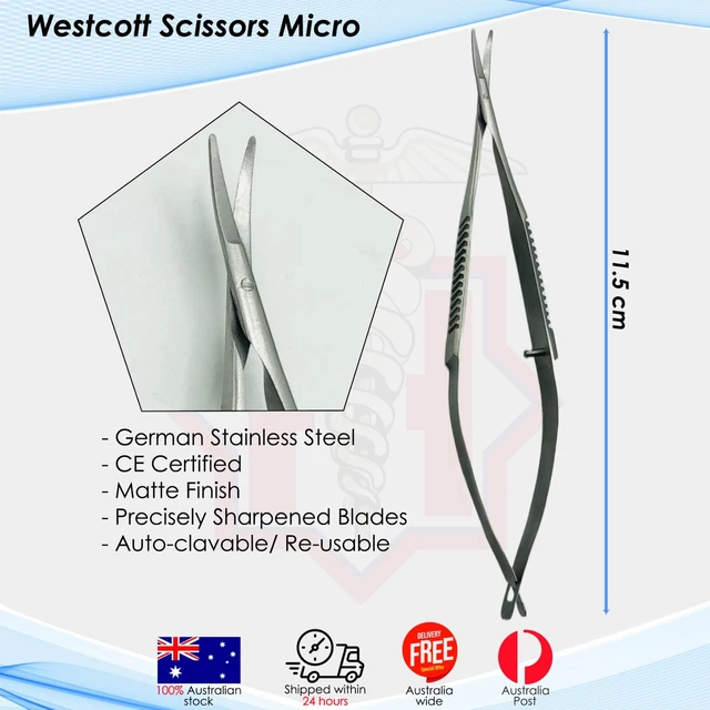 Micro Tenotomy Scissors WESTCOTT SCISSOR SURGICAL Tenotomy Scissor 11.5cm Micro Scissor Hepp ...