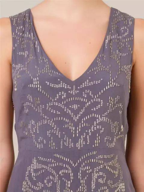 Nicole Miller Beaded Cutout Ombre Silk Sheath Dress Size 2 Dd10019 Sample 3