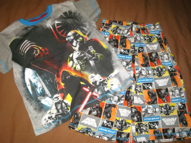 New Boys Star Wars Shortie Pyjamas Age 6 7 Yrs 122 Star Wars Darth Vader Stormtr