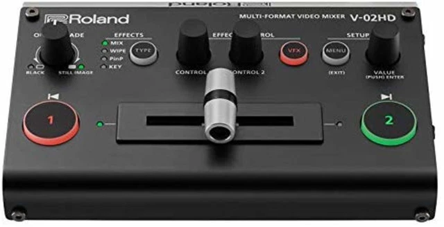 Roland Multi-Format Vidéo Mixeur V-02HD Commutateur F/S Avec / Suivi # Japon