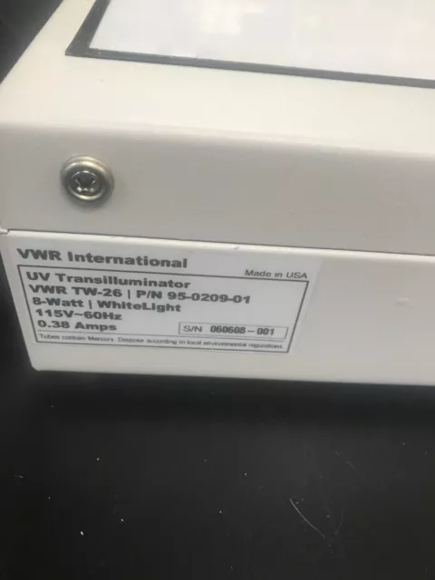 VWR Scientific TW-26  Transilluminator