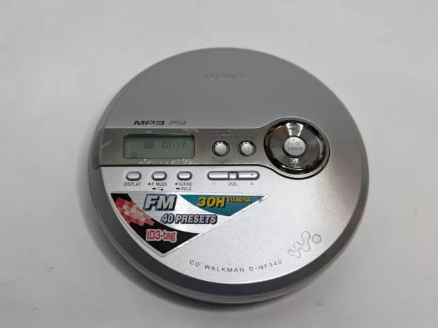 Sony CD Walkman MP3 & FM Radio -  D-NF340 - TESTED