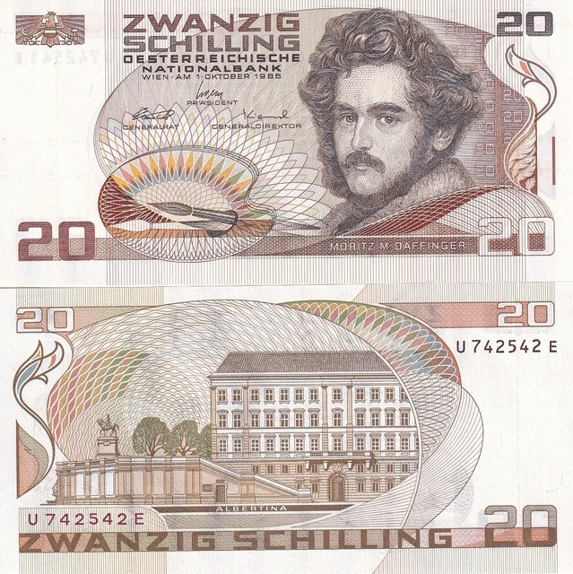 Austria 20 Shillings 1986 ND 1988 P 148 UNC NR
