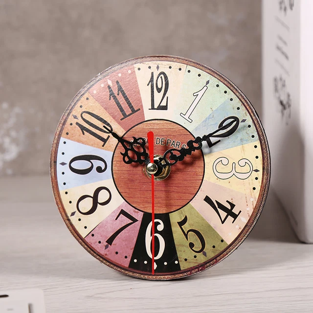 1Pc Horloge Murale Décorative Artistique Et Créative De Style Européen Ronde