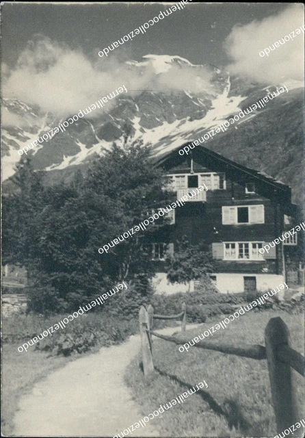 ch73 cartolina macugnaga casa corsi provincia di verbania piemonte