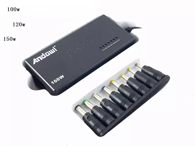 Alimentatore Universale Per PC Notebook 100-120-150W Laptop Charger + ADATTATORI