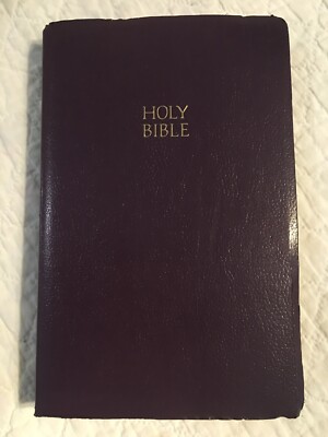 HOLY BIBLE KING James Version Words of Christ Red Letter Purple Thomas ...