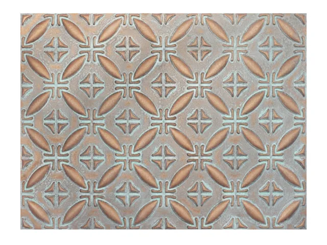 Drop in ceiling tiles Emboss interior wall panels PLB38 weather copper 10pcs/lot