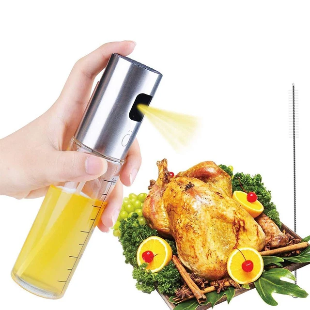 Vaporisateur D'Huile D'Olive DHWEKU - Bouteille En Verre 100ml Acier Inoxydable Rechargeable