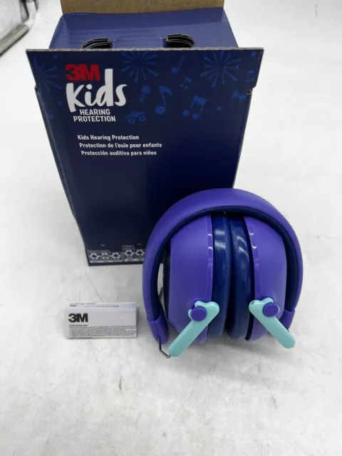 3M Kids Hearing Protection, Adjustable Headband, 22dB Noise Reduction, Purple