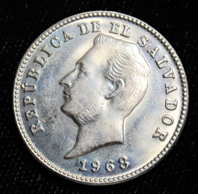 El Salvador: 10 centavos 1968 Francisco Morazán Choice UNC