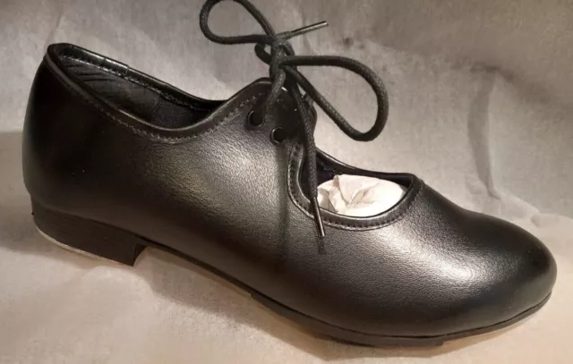 Black Tap Dance Shoes with Toe and Heel Taps