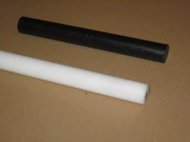 Acetal Round Bar Rod Not Nylon Delrin Black White 10mm 12mm 16mm 20mm 25mm 30mm