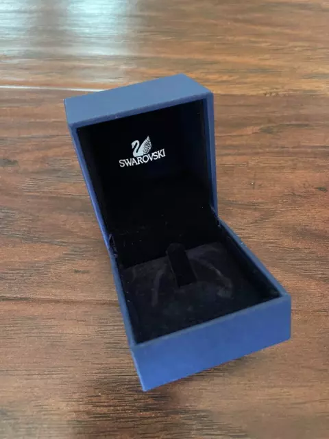 Swarovski Crystal jewelry ring Box Blue empty storage gift case